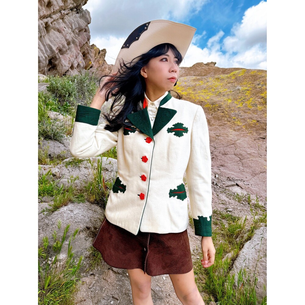 Vintage 1930s Austrian Trachten Wool Blazer by Original Lanz Salzburg 30s 1940s